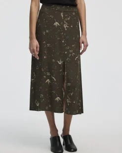 A-Line Midi Skirt