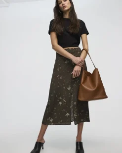 A-Line Midi Skirt