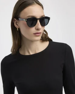 Black Sunglasses with Round Frame