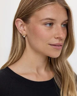 Bow Earrings with Pearls