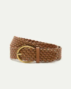 Braided Faux Leather Belt