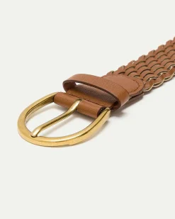 Braided Faux Leather Belt