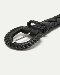 Braided Faux Leather Belt