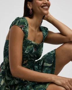 Cap-Sleeve Mini Dress with Square Neckline - Toni Fifi. x Reitmans
