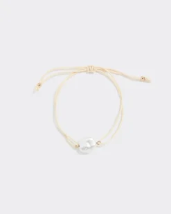Cord Bracelet with Pearl