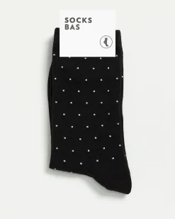 Cotton Crew Socks with Dots