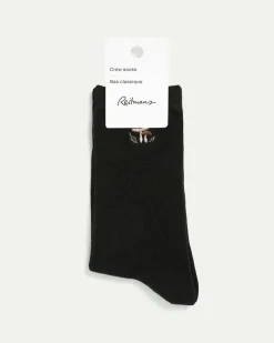 Cotton Crew Socks with Mushrooms