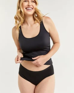 Cotton Hipster Panty with Mesh & Lace