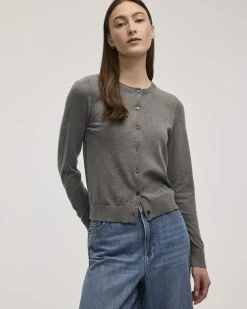 Crew Neck Cardigan - R Essentials