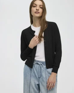 Crew Neck Cardigan - R Essentials