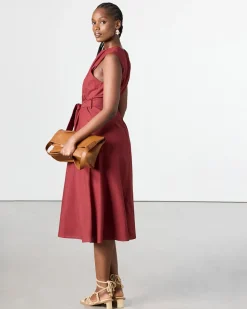 Crew-Neck Midi Dress
