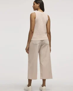 Crew-Neck Tank with Fancy Stitches