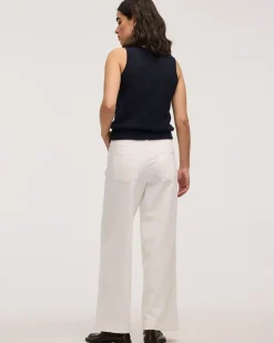 Crew-Neck Tank with Fancy Stitches