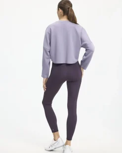 Cropped Long-Sleeve Crew-Neck Sweatshirt - Hyba