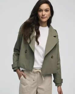 Cropped Trench Coat
