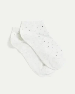Dotted Cotton Anklet Socks