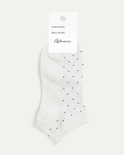 Dotted Cotton Anklet Socks