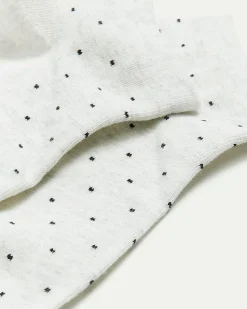 Dotted Cotton Anklet Socks