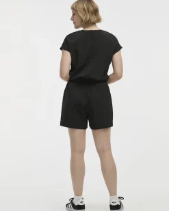 Extended-Sleeve Crew-Neck Romper - Hyba