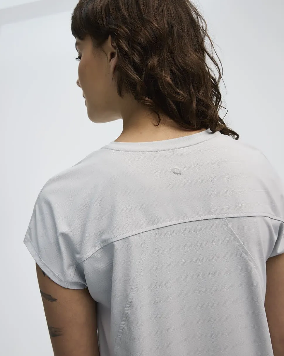 Extended-Sleeve Jacquard Tee