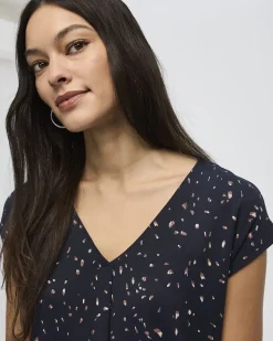 Extended-Sleeve V-Neck Tunic
