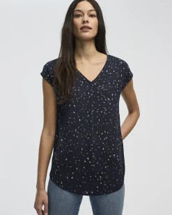 Extended-Sleeve V-Neck Tunic