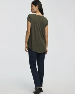 Extended-Sleeve V-Neck Tunic