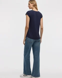 Extended-Sleeve V-Neck Tunic