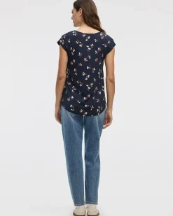 Extended-Sleeve V-Neck Tunic