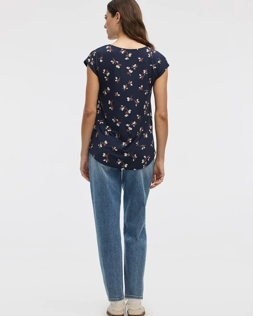 Extended-Sleeve V-Neck Tunic
