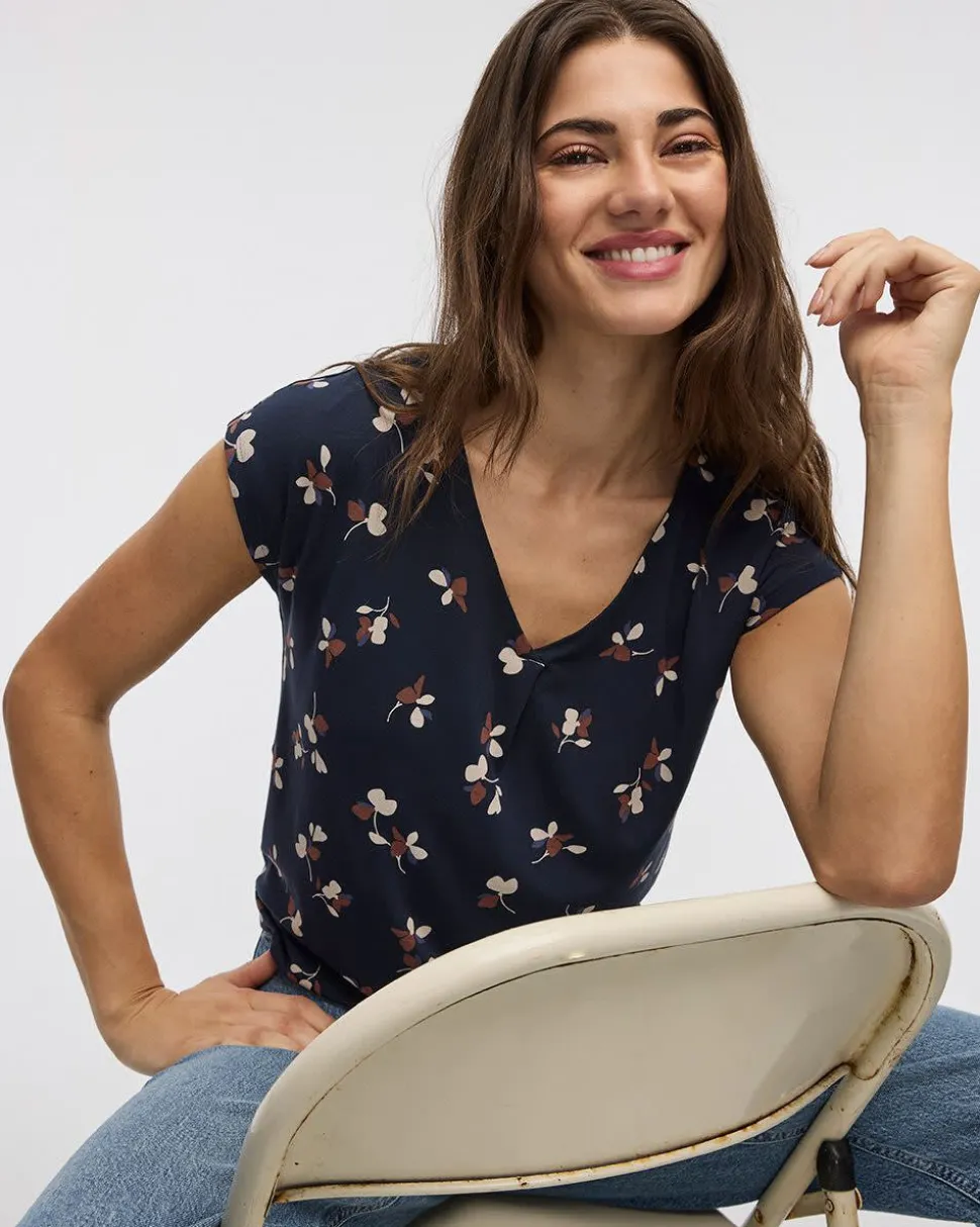 Extended-Sleeve V-Neck Tunic