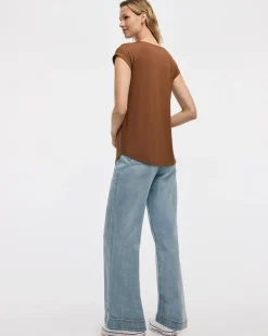 Extended-Sleeve V-Neck Tunic