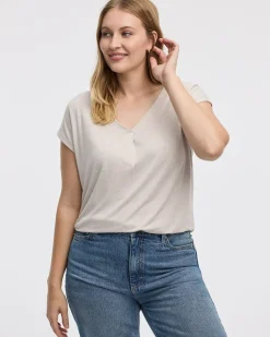 Extended-Sleeve V-Neck Tunic