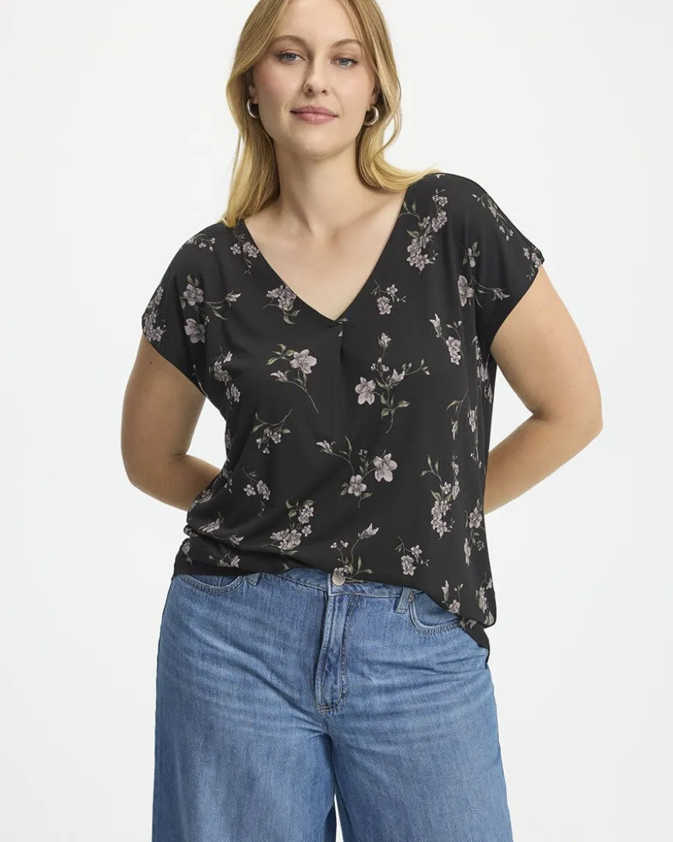 Extended-Sleeve V-Neck Tunic