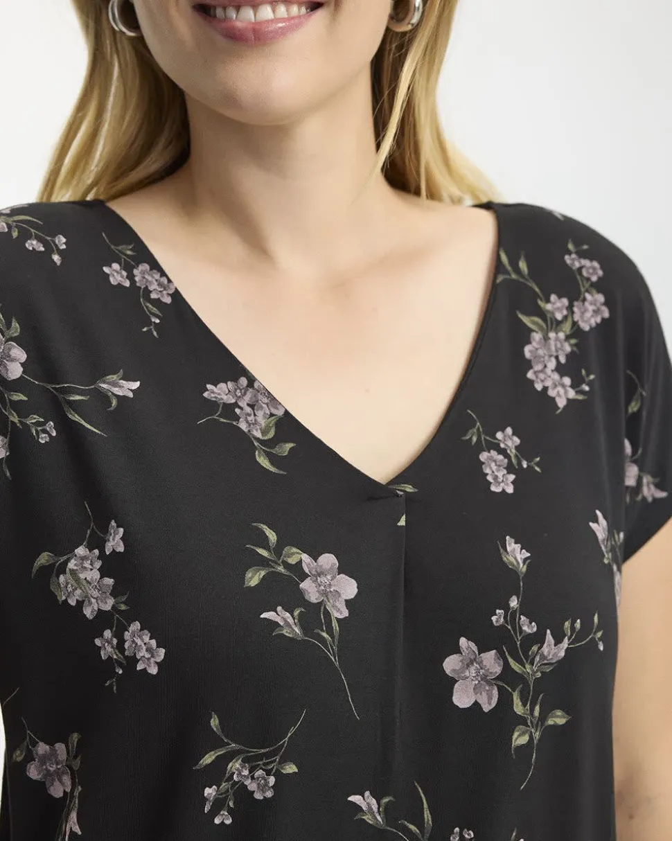Extended-Sleeve V-Neck Tunic
