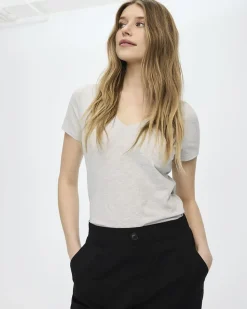 Fitted V-Neck T-Shirt - R Essentials
