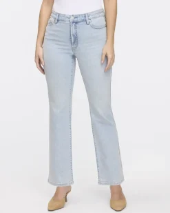 Flare-Leg Mid-Rise Ankle Jean