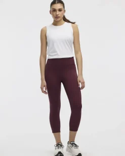 High-Rise Pulse Capri Legging with Compression Waistband - Hyba