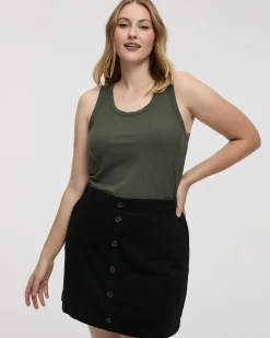 Linen Blend Skort