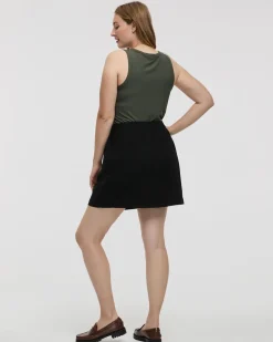 Linen Blend Skort