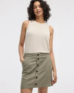 Linen Blend Skort
