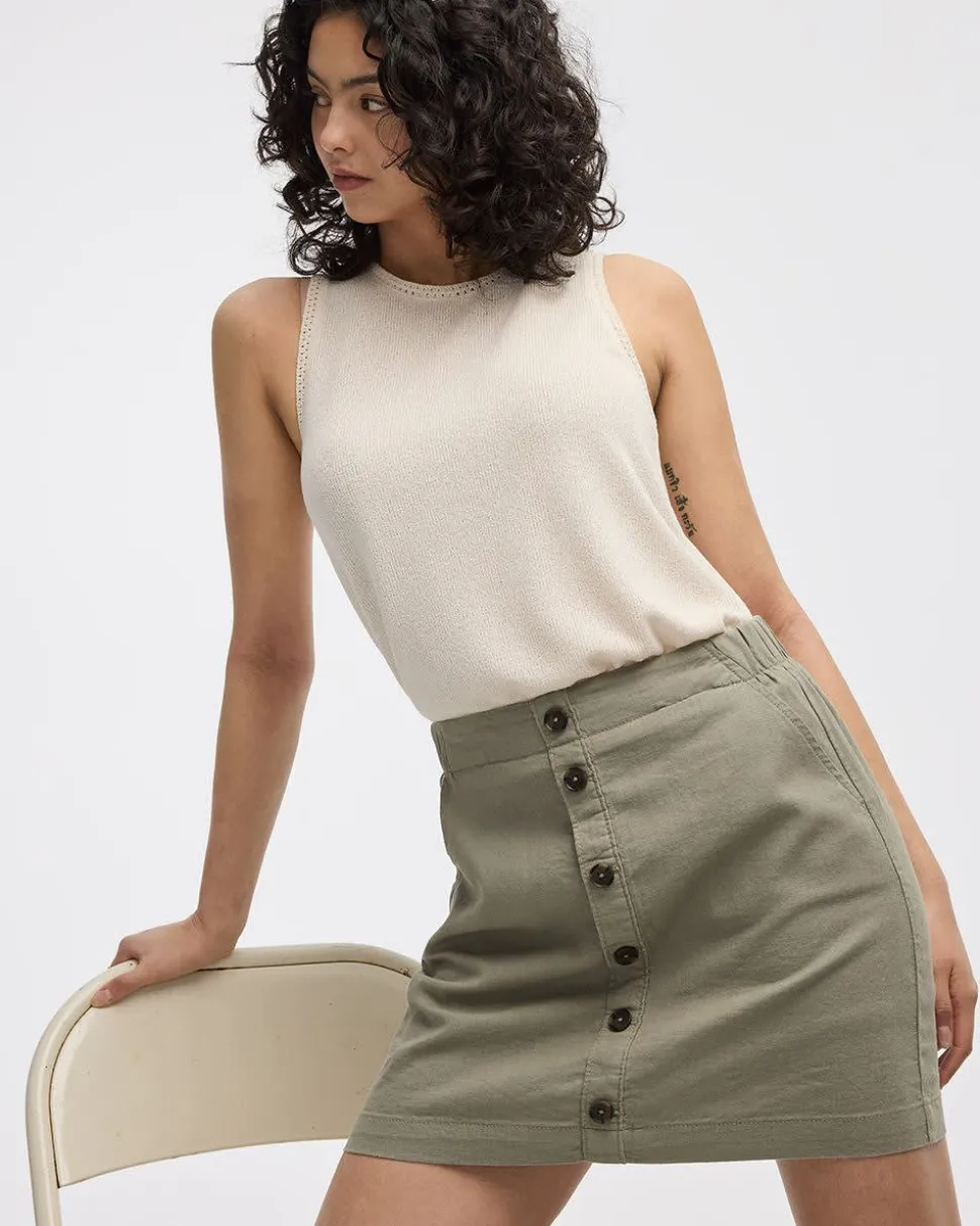 Linen Blend Skort