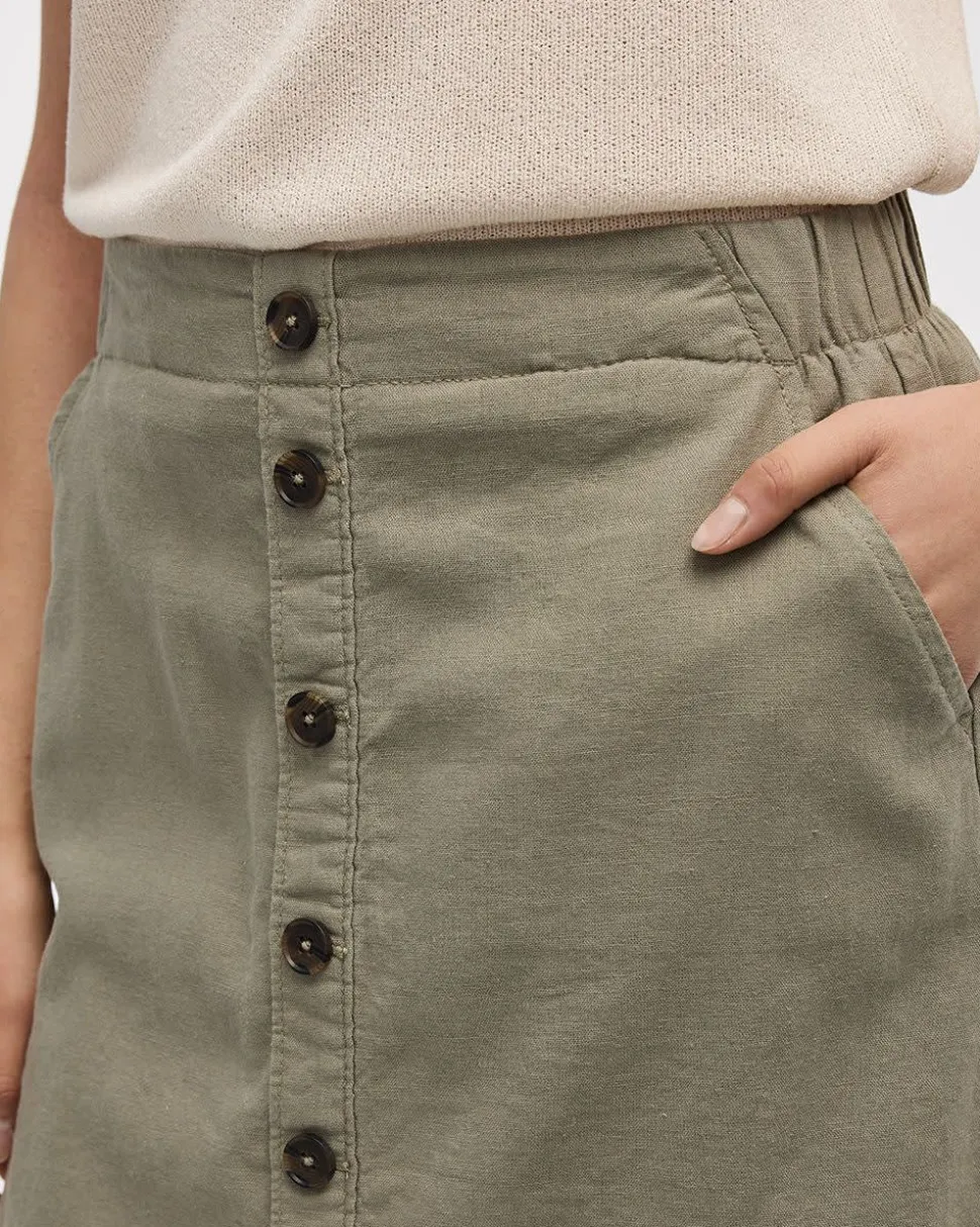 Linen Blend Skort
