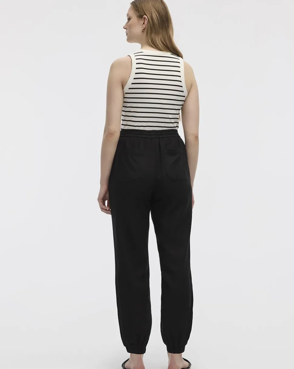 Linen-Blend Jogger Pant - Petite