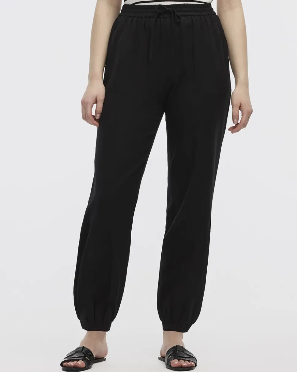 Linen-Blend Jogger Pant - Petite