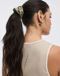 Linen-Blend Scrunchie