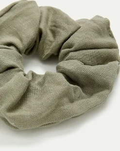 Linen-Blend Scrunchie