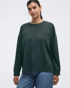Long-Sleeve Crew-Neck Sweatshirt - R Essentials