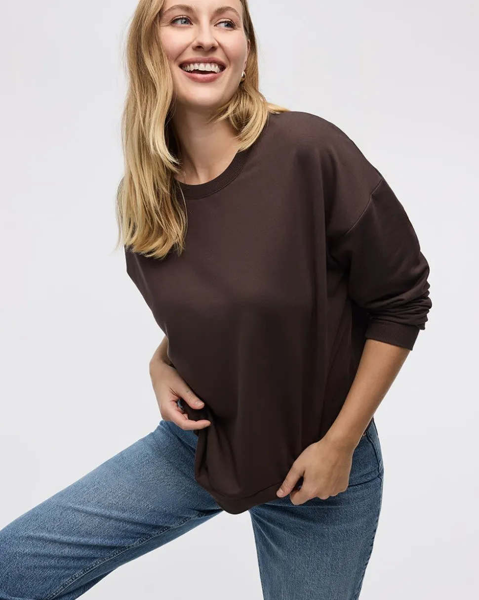 Long-Sleeve Crew-Neck Sweatshirt - R Essentials