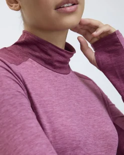 Long-Sleeve Mock-Neck Base Layer - Dry-Lux (R) Hyba